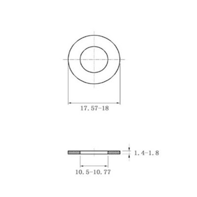 304 Stainless Steel Small Flat Washer GB848 Small Flat Washer Metal Small Round Washer M1.6- M36